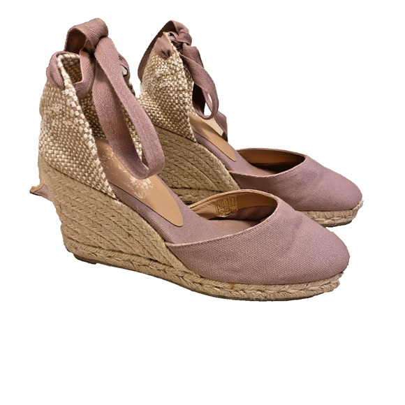 Castaner Carina Espadrille Wedge Sandals Size 38 Spain Boho Preppy Classic - Picture 5 of 11